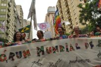 Aldeia da Paz na marcha de abertura do Fórum Social Temático