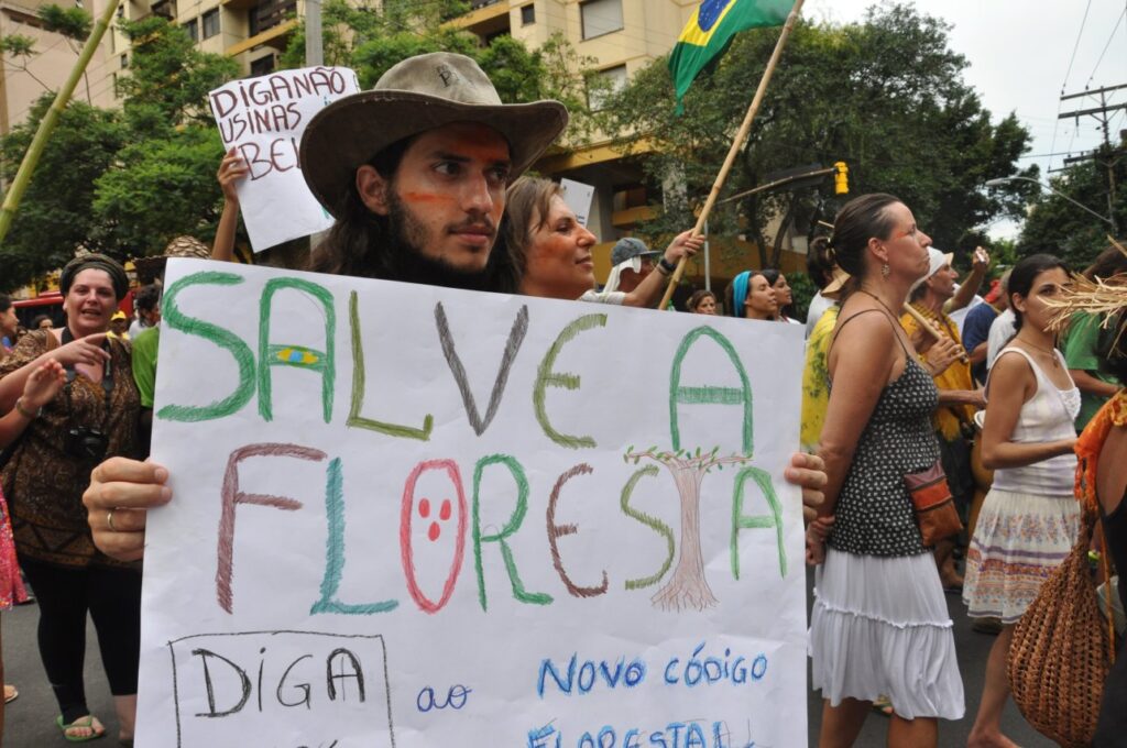 Aldeia da Paz na marcha de abertura do Fórum Social Temático