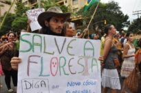 Aldeia da Paz na marcha de abertura do Fórum Social Temático