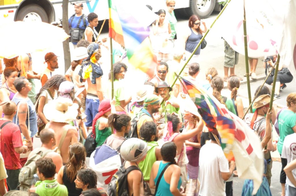 Aldeia da Paz na marcha de abertura do Fórum Social Temático
