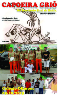 VISITA DA CAPOEIRA GRIO AO COLEGIO OLIMPOS EM ARACI